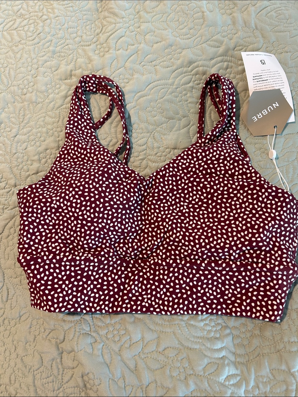 Buffbunny Monarch Sports Bra - Vineyard Dark Red Bossy print